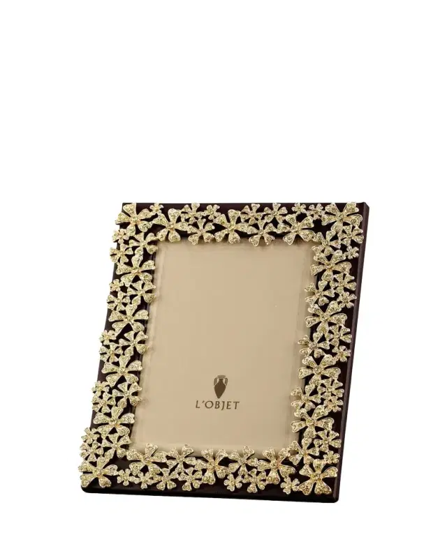 L'Objet Gold Garland 5" x 7" Picture Frame