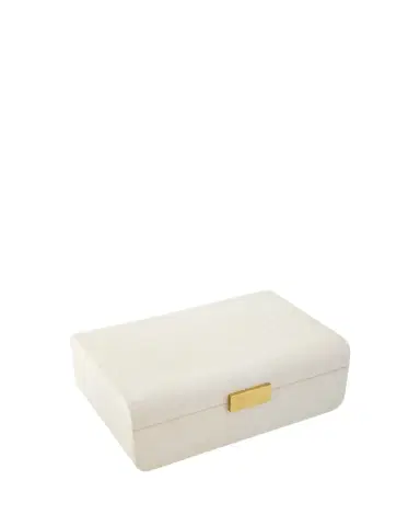 AERIN Cream Faux Shagreen Large Decorative Box | Thumbnail 1