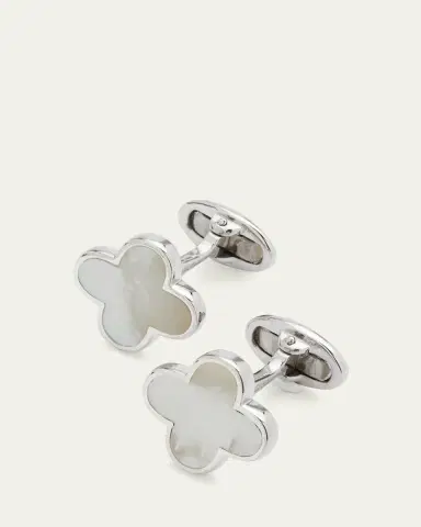 Jan Leslie Mother-of-Pearl Clover Cuff Links | Thumbnail 3