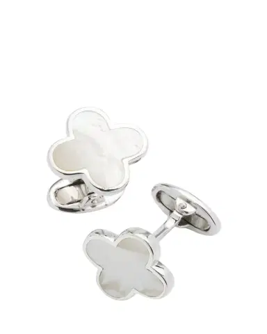 Jan Leslie Mother-of-Pearl Clover Cuff Links | Thumbnail 1