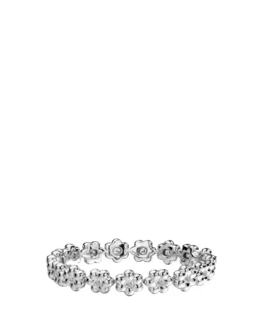 Boochier 18K Yellow Gold Round Diamond Flower Puff Bracelet | Thumbnail 1 Boochier 18K Yellow Gold Round Diamond Flower Puff Bracelet | Thumbnail 1
