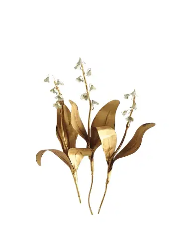 Tommy Mitchell Original Gilded Lily of the Valley on Linen | Thumbnail 1