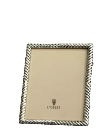 L'Objet Deco Twist Platinum-Plated Picture Frame, 4 x 6 | Thumbnail 1
