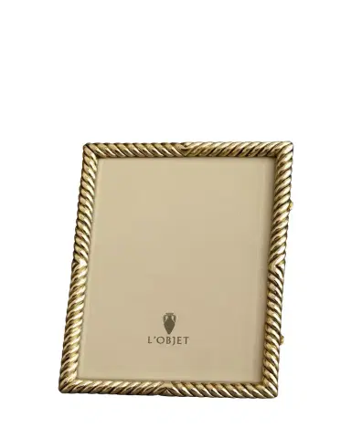 L'Objet Deco Twist 24k Gold Picture Frame, 8" x 10" | Thumbnail 1