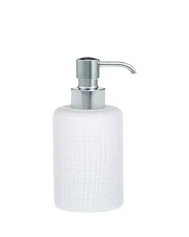 Labrazel Cambric Glass Soap Dispenser, White Enamel | Thumbnail 1 Labrazel Cambric Glass Soap Dispenser, White Enamel | Thumbnail 1