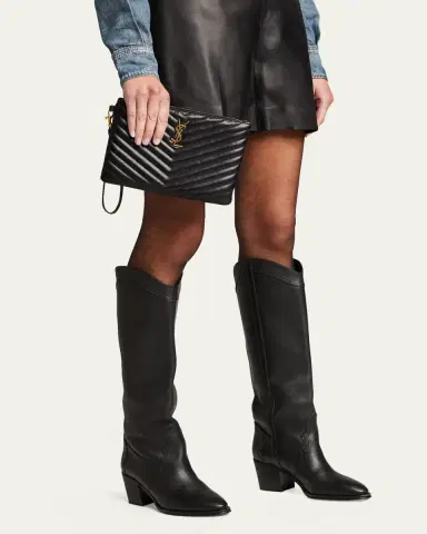 Saint Laurent YSL Monogram Small Pouch in Smooth Leather | Thumbnail 2