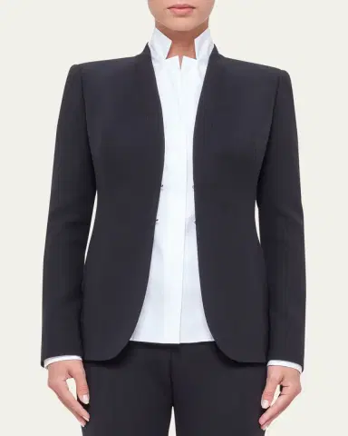 Akris Shawl-Collar Wool Jacket | Thumbnail 2