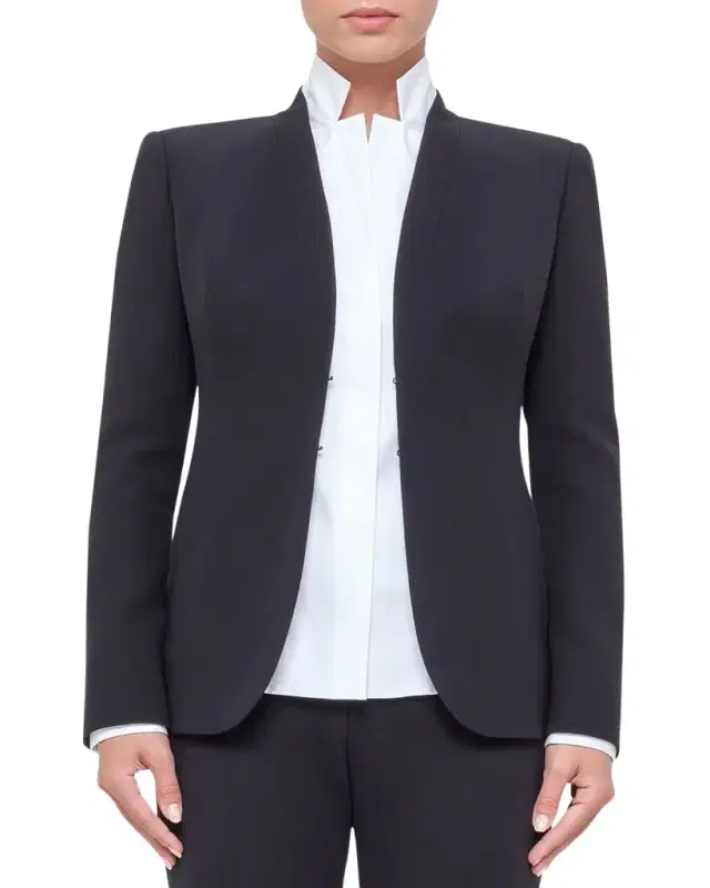 Shawl-Collar Wool Jacket