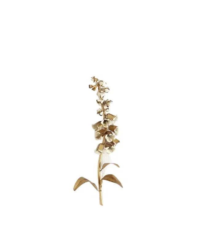 Tommy Mitchell Original Gilded Foxglove Study on Linen