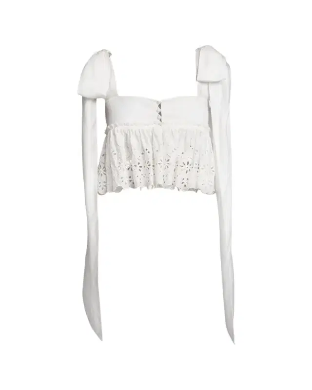 Chloe Soft Cotton Eyelet Top