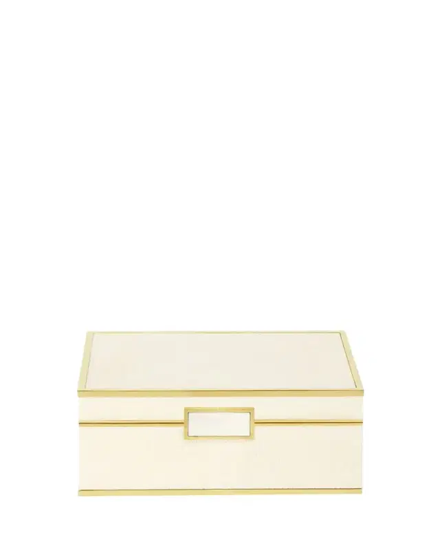 AERIN Embossed Faux Shagreen Jewelry Box