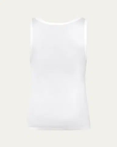 Hanro Cotton Pure Tank Top | Thumbnail 3 Hanro Cotton Pure Tank Top | Thumbnail 3