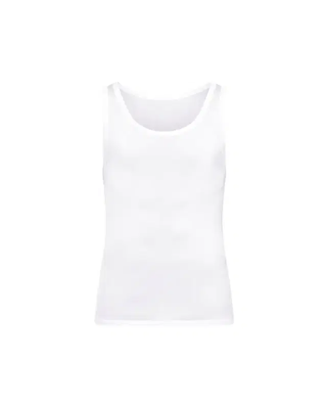 Cotton Pure Tank Top, White