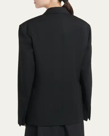Bottega Veneta Oversized Single-Breasted Wool Blazer | Thumbnail 3