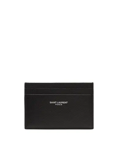 Saint Laurent Pebbled Leather Classic Card Case | Thumbnail 1