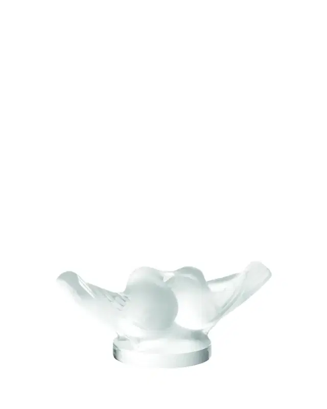 Lalique Crystal Doves Figurine