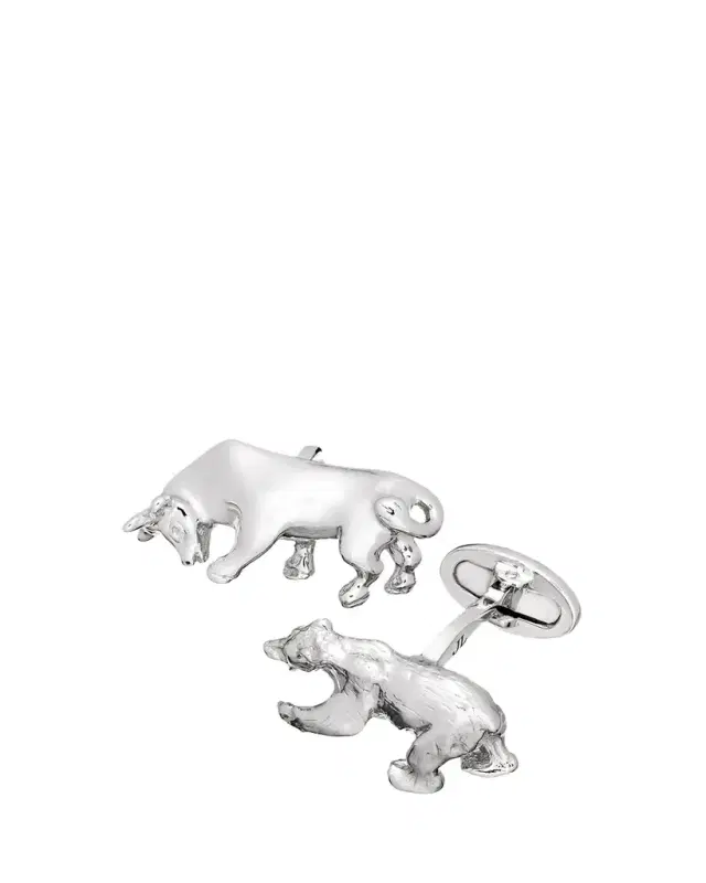 Bull and Bear Cuff Links