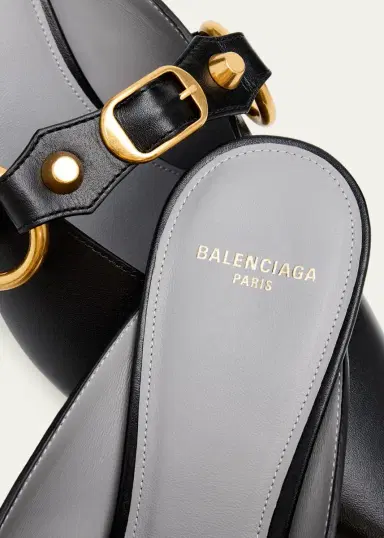 Balenciaga 45mm City Leather Mules | Thumbnail 5 Balenciaga 45mm City Leather Mules | Thumbnail 5