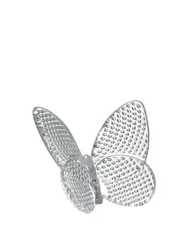 Baccarat 2.5" Lucky Crystal Clear Diamante Butterfly