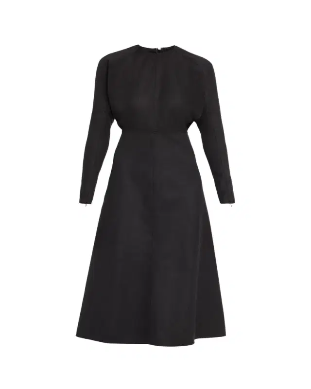 Victoria Beckham Dolman-Sleeve A-Line Midi Dress