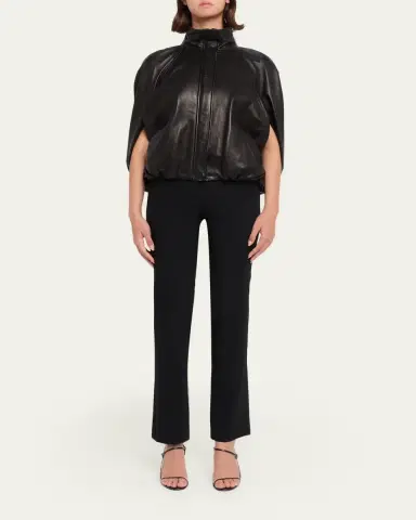 Simkhai Jada Nappa Leather Cape Jacket | Thumbnail 2 Simkhai Jada Nappa Leather Cape Jacket | Thumbnail 2