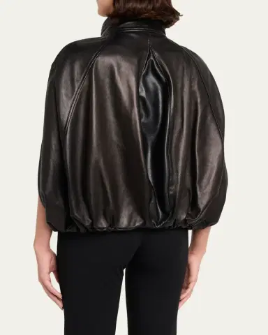 Simkhai Jada Nappa Leather Cape Jacket | Thumbnail 3 Simkhai Jada Nappa Leather Cape Jacket | Thumbnail 3