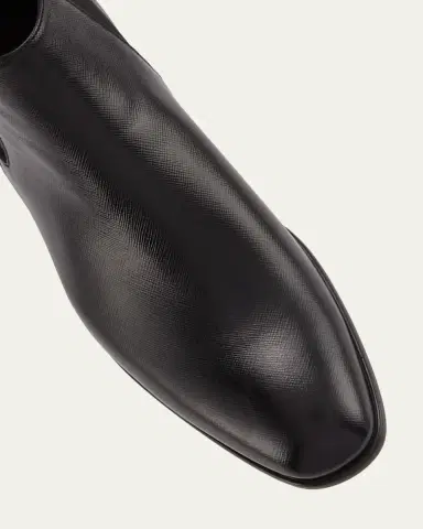 Prada Saffiano Leather Chelsea Boots | Thumbnail 5