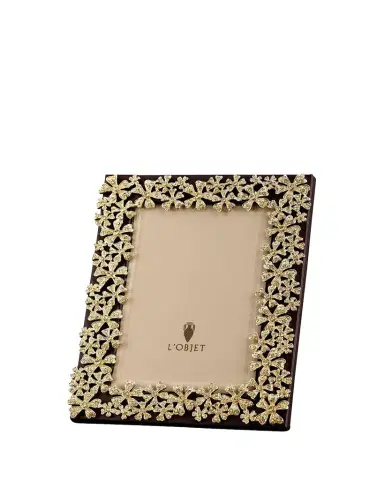 L'Objet 24k Gold-Plated Swarovski Crystal Garland Picture Frame, 8 x 10 | Thumbnail 1