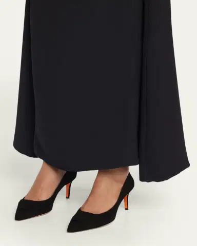 Santoni 65mm Suede Pointed-Toe Pumps | Thumbnail 2