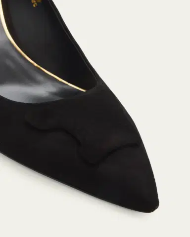 Santoni 65mm Suede Pointed-Toe Pumps | Thumbnail 5