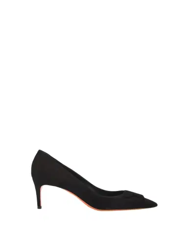 Santoni 65mm Suede Pointed-Toe Pumps | Thumbnail 1
