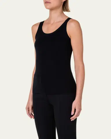 Akris punto Knitted Wool Tank | Thumbnail 4 Akris punto Knitted Wool Tank | Thumbnail 4