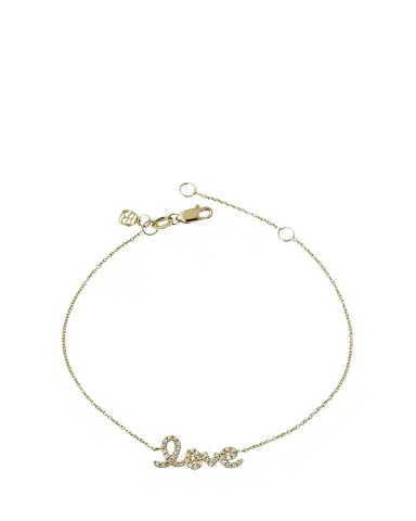 Sydney Evan Small Yellow Gold Diamond Love Bracelet | Thumbnail 1