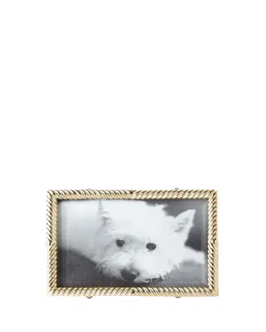 L'Objet Gold Deco Twist 4" x 6" Picture Frame | Thumbnail 1