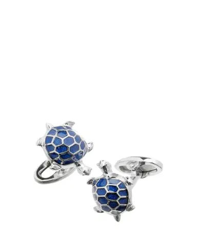 Jan Leslie Blue Turtle Cuff Links | Thumbnail 1