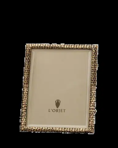 L'Objet Scales 24k Gold-Plated Picture Frame, 4" x 6" | Thumbnail 2