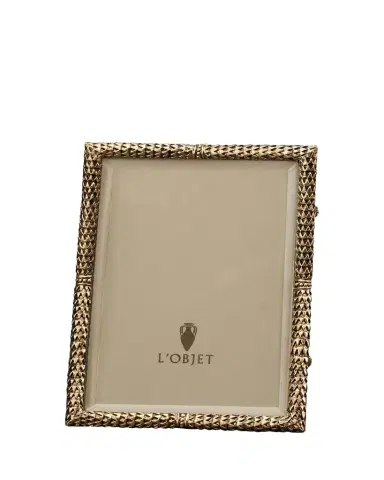 L'Objet Scales 24k Gold-Plated Picture Frame, 4" x 6" | Thumbnail 1