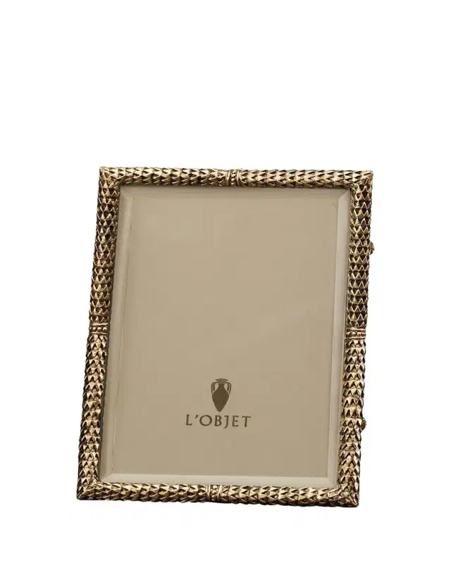 L'Objet Scales 24k Gold-Plated Picture Frame, 4" x 6"
