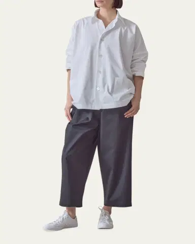 Eskandar Wide Button-Down Shirt | Thumbnail 2 Eskandar Wide Button-Down Shirt | Thumbnail 2