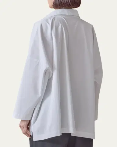 Eskandar Wide Button-Down Shirt | Thumbnail 3 Eskandar Wide Button-Down Shirt | Thumbnail 3
