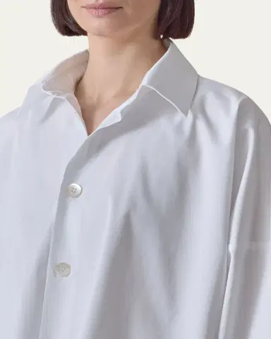 Eskandar Wide Button-Down Shirt | Thumbnail 5 Eskandar Wide Button-Down Shirt | Thumbnail 5