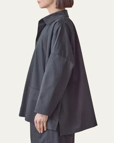 Eskandar Wide Button-Down Shirt | Thumbnail 9 Eskandar Wide Button-Down Shirt | Thumbnail 9