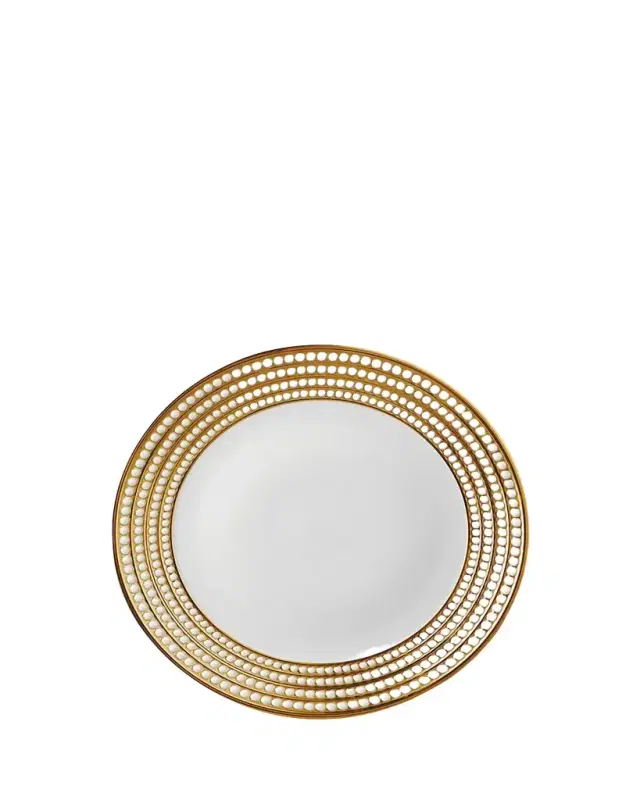L'Objet Perlee Gold Charger Plate