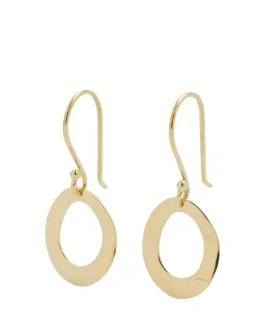 Ippolita Mini Wavy Oval Earrings in 18K Gold | Thumbnail 1