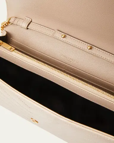 Saint Laurent YSL Monogram Large Wallet on Chain in Grained Leather | Thumbnail 12 Saint Laurent YSL Monogram Large Wallet on Chain in Grained Leather | Thumbnail 12