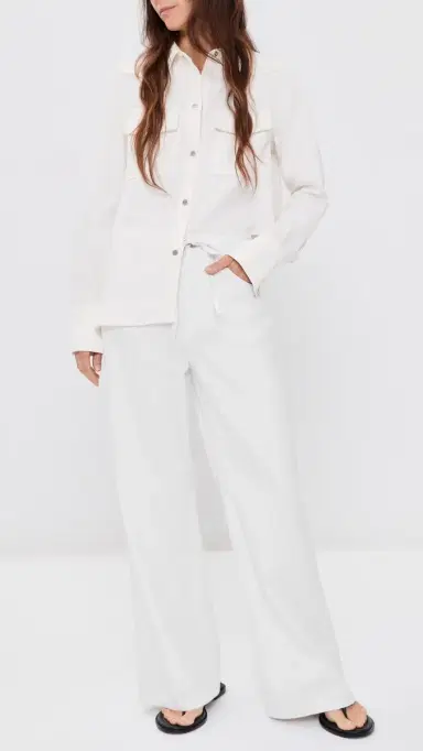 Madewell Ultimate Wide Petite Jeans Tile White 31 | Thumbnail 5