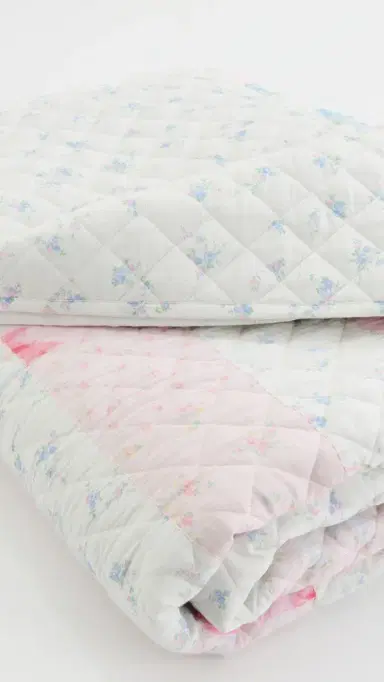 LoveShackFancy American Flag Quilt Americana Patchwork One Size | Thumbnail 3