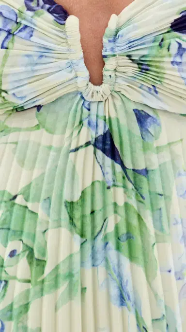 ASTR The Label Emese Dress Green Blue Floral S | Thumbnail 6 ASTR The Label Emese Dress Green Blue Floral S | Thumbnail 6