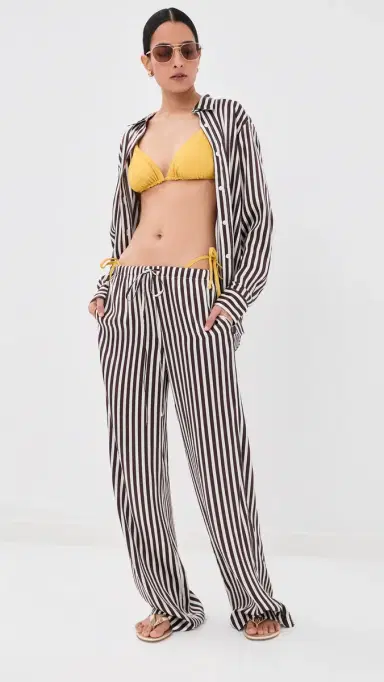 SPRWMN Kauai ilk Pants Brown tripes | Thumbnail 5 SPRWMN Kauai ilk Pants Brown tripes | Thumbnail 5