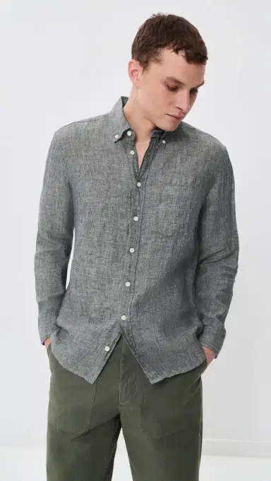 Taylor Stitch The Jack Linen Shirt Ocean Linen 40 | Thumbnail 2